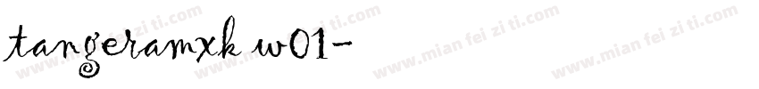 tangeramxk w01字体转换